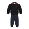 Calvin Klein Boys' 3-piece Sweater Set With Matching Button-down Shirt and Pants, Deep Black, 5 view 1