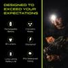 POWERCAP LED Hat Light 150 Lumens Rechargeable Fleece Beanie with Bright Built-in Headlamp Waterproof LED Warm One Size Cap (US, Alpha, One Size, Navy Blue 3.0) view 3