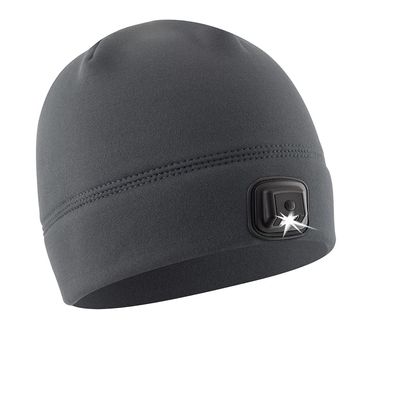 POWERCAP LED Hat Light 150 Lumens Rechargeable Fleece Beanie with Bright Built-in Headlamp Waterproof LED Warm One Size Cap
