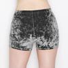 ALWAYS Womens Crushed Velvet Shorts  Buttery Soft Comfortable Sexy Boy Short Pants Charcoal Large view 4