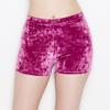 ALWAYS Womens Crushed Velvet Shorts  Buttery Soft Comfortable Sexy Boy Short Pants Lavender Large view 2