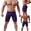 Familyhouse Mens Compression Shorts Tights Shorts Gym Sports Capri Workout Shorts Base Layer Undershorts (Purple,L) view 2