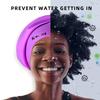 Extra Large Swim Cap for Braids and Dreadlocks Afro Hair Weaves Long Hair, Waterproof Silicone Cover Ear Bath Pool Shower Swimming Cap for Women Men Youth Adult Kids Girl , Purple, One Size view 4