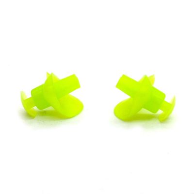 6 Sets Waterproof Swimming Earplugs Green Reusable Silicone Ear Plugs for Adult Swimming Bathing Showering Sleeping