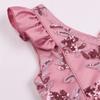 AIMJCHLD Party Dress for Toddler Little Baby Girls Flower Wedding Dresses Pageant Prom Ball Gowns Fancy Performance Formal Special Occasion Dress Size 2 3 Years (Bean Powder 100) view 4