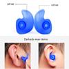 6 Sets Waterproof Swimming Earplugs Black Reusable Silicone Ear Plugs for Adult Swimming Bathing Showering Sleeping view 4