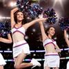 Alien Storehouse Set of 2 Plastic Ring Pom Metallic Cheerleading Poms 100g Green+Blue view 2