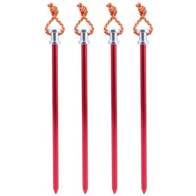 4pcs Tent Anchors for Canopy Tent Sturdy Camping Accessories Ground Nail Stakes Aluminum Alloy Pegs for Camping Tarp Poles