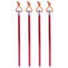4pcs Tent Anchors for Canopy Tent Sturdy Camping Accessories Ground Nail Stakes Aluminum Alloy Pegs for Camping Tarp Poles view 1