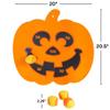 Fun Express 20" x 20.5" Pumpkin Foam Dartboard with Grip Balls - 5 Pieces | Halloween Party Games, Fall Festival Activities, Indoor/Outdoor Decorations view 3