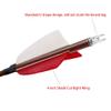 OBTOUTDOOR 12pcs Professional Archery Arrows Hunting Carbon Arrows 31" Spine 400/500 with 4" Red White Real Feathers Fletching for Recurve Bow/Compound Bow (Spine 400) view 4