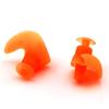 6 Sets Waterproof Swimming Earplugs Orange Reusable Silicone Ear Plugs for Adult Swimming Bathing Showering Sleeping view 1