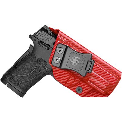 Amberide M&P 380 Shield EZ IWB Holster,Kydex-Boltaron Inside Waistband Fit S&W M&P 380 Shield EZ .380,Secure Retention,Quick Draw,030 Cant