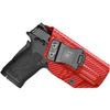 Amberide M&P 380 Shield EZ IWB Holster,Kydex-Boltaron Inside Waistband Fit S&W M&P 380 Shield EZ .380,Secure Retention,Quick Draw,030 Cant view 1