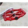 CATAZER Bike Pedals 3 Bearings Strong Lightweight Aluminum Alloy CNC Machined Non-Slip Bicycle Pedals for Road BMX MTB 9/16" (X12 Glossy red Black) view 4