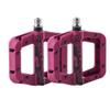 CATAZER Mountain Bike Pedals MTB Pedals BMX Pedals Nylon Fiber DU Bearing Non-Slip Bicycle Pedals Clycling Pedals (Purple) view 1