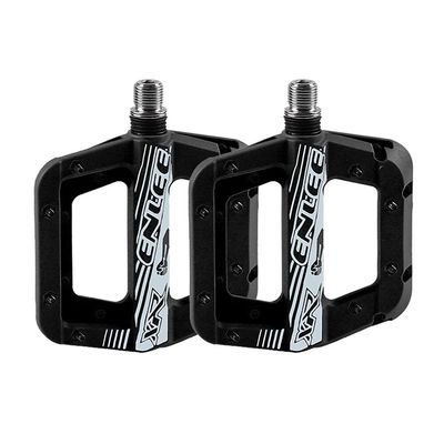 CATAZER Mountain Bike Pedals MTB Pedal BMX Pedals Nylon Fiber DU Bearing Non-Slip Bicycle Pedals Clycling Pedals (Black)
