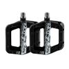 CATAZER Mountain Bike Pedals MTB Pedal BMX Pedals Nylon Fiber DU Bearing Non-Slip Bicycle Pedals Clycling Pedals (Black) view 1