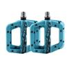 catazer Mountain Bike Pedals MTB Pedals BMX Pedals Nylon Fiber DU Bearing Non-Slip Bicycle Pedals Clycling Pedals (Blue) view 1