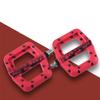 CATAZER Mountain Bike Pedal MTB Pedal BMX Pedals Nylon Fiber DU Bearing Non-Slip Bicycle Pedals Clycling Pedals (Red) view 4