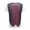 renvena Mens 3D Printed Vest & Tie Tuxedo T Shirt Round Neck Short Sleeve Tux Shirt Burgundy Small view 2