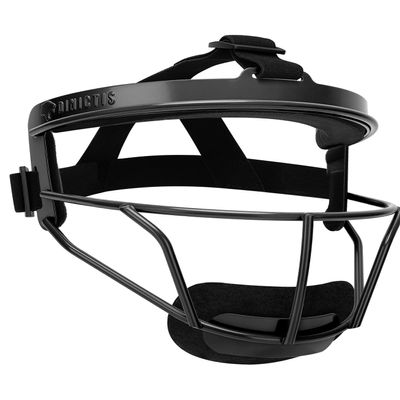 Dinictis Softball Face Mask, Lightweight, Comfortable, with Wide Field Vision, Durable and Safe Face Guards, Premium Protective Softball Fielder's Mask-Black-Child(S)