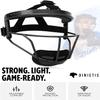 Dinictis Softball Face Mask, Lightweight, Comfortable, with Wide Field Vision, Durable and Safe Face Guards, Premium Protective Softball Fielder's Mask-Black-Child(S) view 4