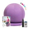 ENOVI ProBalance Yoga Ball Chair, Exercise Ball with Slipcover and Base for Office and Home, Birthing and Pregnancy, 65cm, AP view 1