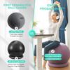 ENOVI ProBalance Yoga Ball Chair, Exercise Ball with Slipcover and Base for Office and Home, Birthing and Pregnancy, 65cm, AP view 4