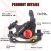 BUCKLOS Zoom HB-100 MTB Line Pulling Hydraulic Disc Brake Calipers Front + Rear, Aluminum Alloy Mountain Bike Hydraulic Disc Brakes with is/PM Universal Caliper Adapter for XC Trail, Fat Bike view 2
