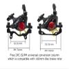 BUCKLOS Zoom HB-100 MTB Line Pulling Hydraulic Disc Brake Calipers Front + Rear, Aluminum Alloy Mountain Bike Hydraulic Disc Brakes with is/PM Universal Caliper Adapter for XC Trail, Fat Bike view 3