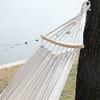 Single Hammock Polyester Cotton Outdoor Anti-Rollover Camping Hammock Fashion Internet Celebrity Style Swing view 3