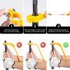 Amy Sport Golf Swing Training Aid Wrist Hinge Adjustable Arm Band with Hanger Smartball Connection Band for Correction, Men Women Ball Between Arms Practice Tool (Black Arm Band+Yellow Trainer) view 4