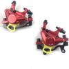 BUCKLOS Zoom HB-100 MTB Line Pulling Hydraulic Disc Brake Calipers Front + Rear, Aluminum Alloy Mountain Bike Hydraulic Disc Brakes with is/PM Universal Caliper Adapter for XC Trail, Fat Bike view 2