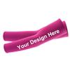 TopTie Custom 1 Pair Arm Sleeves for Men Women, Personalized Arm Compression Sleeve for Football, Basketball & Volleyball-1 Pair Rose Red view 1
