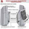 Amberide Glock 26/27/33 IWB Holster,Kydex-Boltaron Inside Waistband Fit Glock 26 27 33 Gen 15,Secure Retention,Quick Draw,030 Cant view 4