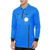 TopTie Embroidered Official Soccer Patch Pocket Referee Jersey, Custom USSF Long Sleeve Pro Ref Shirt-Blue-S view 2