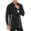TopTie Embroidered Official Soccer Patch Pocket Referee Jersey, Custom USSF Long Sleeve Pro Ref Shirt-Black-XS view 3