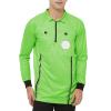 TopTie Embroidered Official Soccer Patch Pocket Referee Jersey, Custom USSF Long Sleeve Pro Ref Shirt-Green-2XL view 4