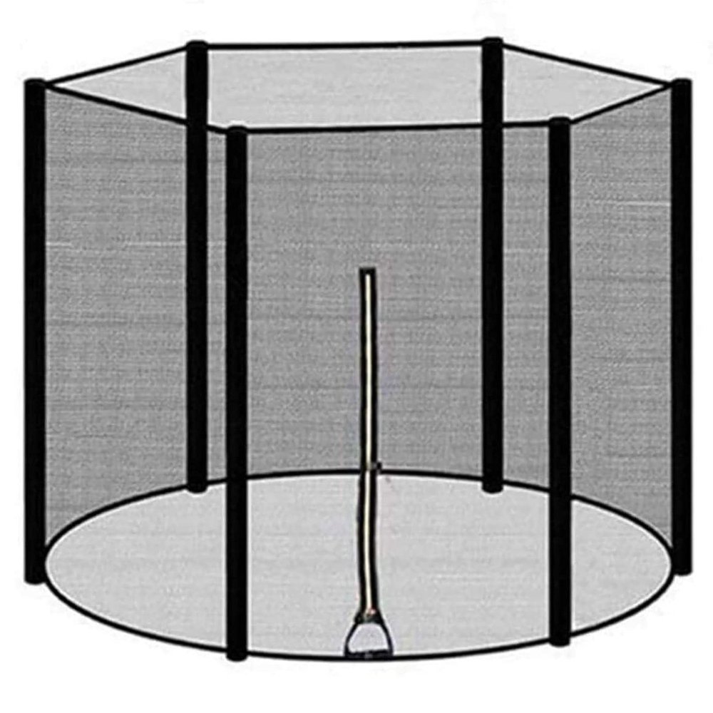 LJHSS Trampolines Replacement Net,Round Trampoline Enclosure Net,Enclosure Replacement Net,Fits for 6/8 Poles Round Trampolines,for Outdoor Trampoline Accessories
