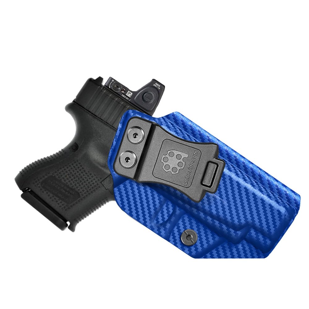 Amberide Glock 26/27/33 IWB Holster,Kydex-Boltaron Inside Waistband Fit Glock 26 27 33 Gen 15,Secure Retention,Quick Draw,030 Cant