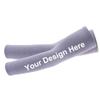 TopTie Custom 1 Pair Arm Sleeves for Men Women, Personalized Arm Compression Sleeve for Football, Basketball & Volleyball-1 Pair Light Gray view 1