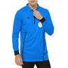 TopTie Embroidered Official Soccer Patch Pocket Referee Jersey, Custom USSF Long Sleeve Pro Ref Shirt-Blue-2XL view 3