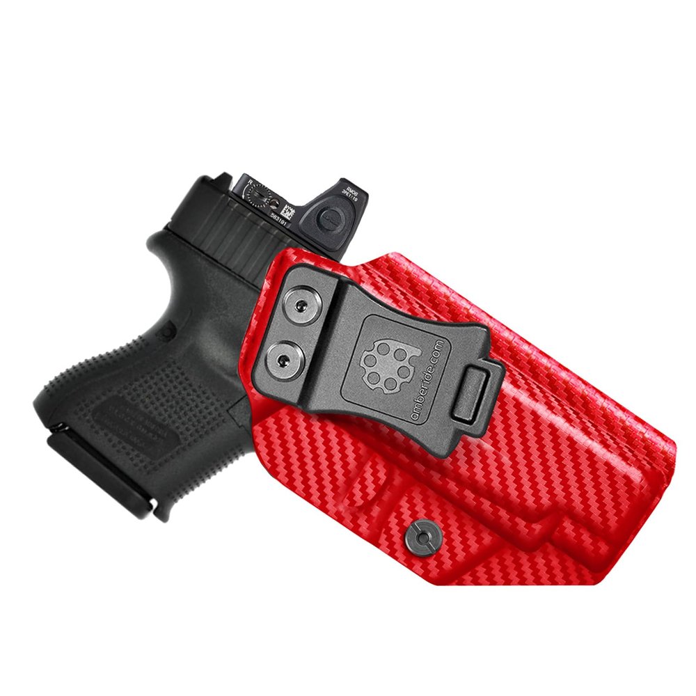 Amberide Glock 26/27/33 IWB Holster,Kydex-Boltaron Inside Waistband Fit Glock 26 27 33 Gen 15,Secure Retention,Quick Draw,030 Cant