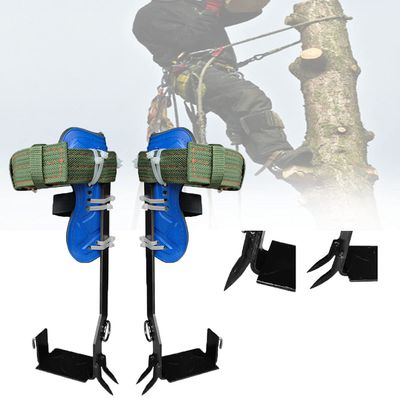 WZFANJIJ Tree Climbing Gear, Tree Climbing Spikes 304 Stainless Steel Claw Climbing Tree Spikes Outdoor Sports Tree Climbing Tool,for High Altitude Logging Fruit Picking Hunting Equipment