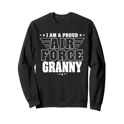 Proud Air Force Granny Patriotic Pride Military Grandma Sweatshirt