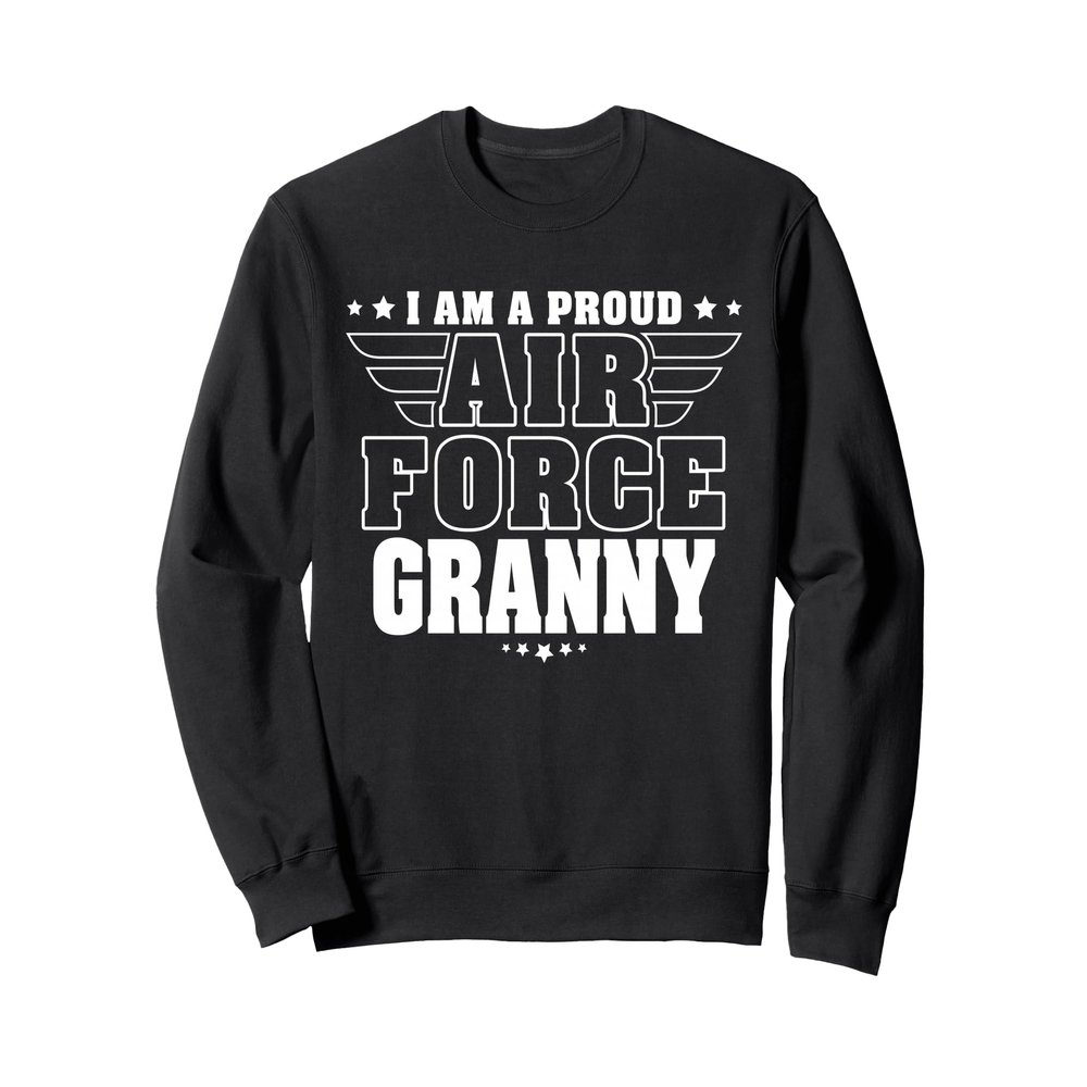 Proud Air Force Granny Patriotic Pride Military Grandma Sweatshirt
