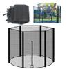 LJHSS Trampoline Net,Round Trampoline Enclosure Net,with Zipper & Buckle,Diameter 244/306/366/396cm Outdoor Sports Trampoline Safety Net view 1