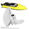 01 Aluminium Alloy Propeller, Propeller Large Thrust with 1Pc for FeiLun FT016 FT007 FT012 FT009 FT011 FT010 FT016 for UDI RC Boat for PC Ship Player(Silver S) view 4