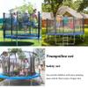 LJHSS Trampoline Net,Round Trampoline Enclosure Net,with Zipper & Buckle,Diameter 244/306/366/396cm Outdoor Sports Trampoline Safety Net view 2